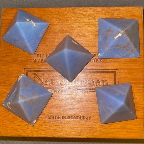 Perfect Authentic Angelite Pyramids πβ¨ more than 60% OFF! - Picture 2 of 13